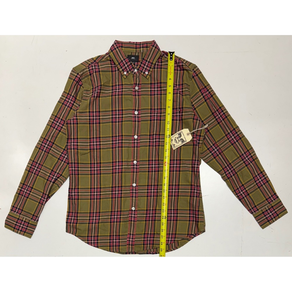 OBEY Worldwide‎ Mens Plaid Button Down Long Sleeve Shirt Size M New W Tags
